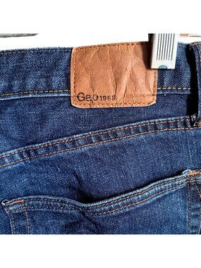 Gap 1969 Men's Jeans 34x32 Straight Blue Denim Jeans 34x32 Tag 35x31 Actual Fit